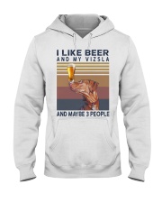 Beer and Vizsla Hooded Sweatshirt thumbnail