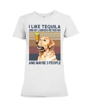 Tequila and Labrado Retriever Premium Fit Ladies Tee thumbnail