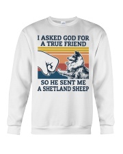 true friend a Shetland Sheep Crewneck Sweatshirt thumbnail