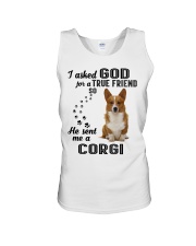 CORGI Asked God Unisex Tank thumbnail