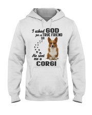 CORGI Asked God Hooded Sweatshirt tile