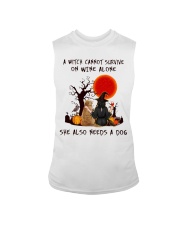 Witch Wine Golden Retriever Sleeveless Tee thumbnail