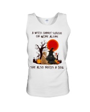 Witch Wine Golden Retriever Unisex Tank thumbnail