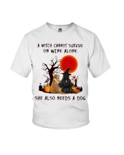 Witch Wine Golden Retriever Youth T-Shirt thumbnail