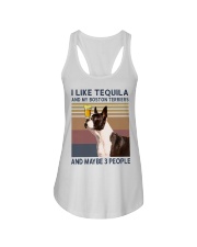 Tequila and Boston Terriers kp Ladies Flowy Tank thumbnail