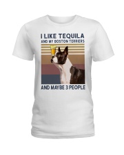 Tequila and Boston Terriers kp Ladies T-Shirt thumbnail
