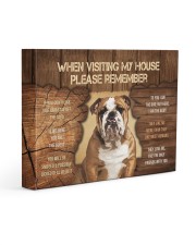 Visit home Bulldog 14x11 Gallery Wrapped Canvas Prints front