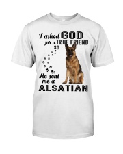 German Shepherd Asked God Classic T-Shirt thumbnail