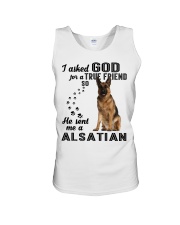 German Shepherd Asked God Unisex Tank thumbnail