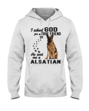 German Shepherd Asked God Hooded Sweatshirt tile