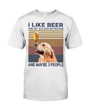 Beer and Golden Retriever Premium Fit Mens Tee thumbnail
