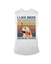 Beer and Golden Retriever Sleeveless Tee thumbnail