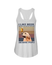 Beer and Golden Retriever Ladies Flowy Tank thumbnail
