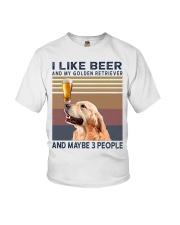 Beer and Golden Retriever Youth T-Shirt thumbnail