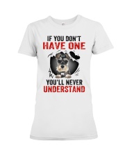 Miniature Schnauzer in Mine Premium Fit Ladies Tee thumbnail