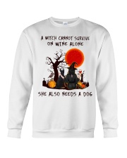 Witch Wine Doberman Pinscher Crewneck Sweatshirt thumbnail