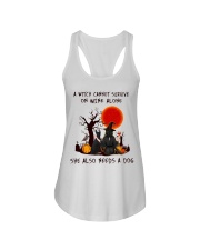 Witch Wine Doberman Pinscher Ladies Flowy Tank thumbnail