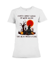 Witch Wine Doberman Pinscher Premium Fit Ladies Tee thumbnail