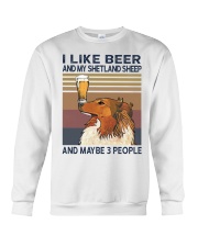 Beer and Shetland Sheep Crewneck Sweatshirt thumbnail