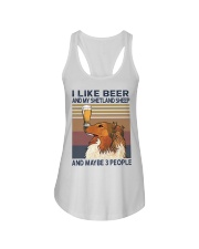 Beer and Shetland Sheep Ladies Flowy Tank thumbnail