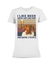 Beer and Shetland Sheep Premium Fit Ladies Tee thumbnail