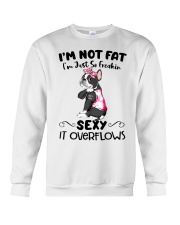 Boston Terriers - I m not fat Crewneck Sweatshirt thumbnail