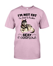 I m not fat sexy Husky Classic T-Shirt front