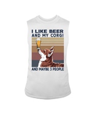 I LIKE BEER AND CORGI Sleeveless Tee thumbnail