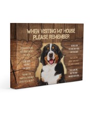 Visit home Bernese Mountain 14x11 Gallery Wrapped Canvas Prints front