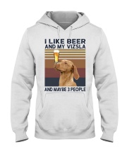 Beer and Vizsla hp Hooded Sweatshirt thumbnail
