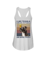 Tequila and Pit Bull Ladies Flowy Tank thumbnail