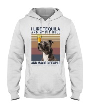 Tequila and Pit Bull Hooded Sweatshirt thumbnail