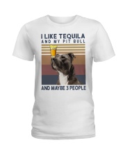 Tequila and Pit Bull Ladies T-Shirt thumbnail