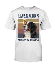 I like beer and my bernese mountain Premium Fit Mens Tee thumbnail