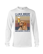 Beer and Golden Retriever Long Sleeve Tee thumbnail