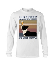 Beer and Boston Terriers Long Sleeve Tee thumbnail