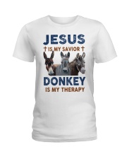 JESUS DONKEY Ladies T-Shirt thumbnail