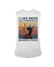 Beer and Doberman Pinscher Sleeveless Tee thumbnail
