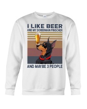 Beer and Doberman Pinscher Crewneck Sweatshirt thumbnail