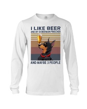 Beer and Doberman Pinscher Long Sleeve Tee thumbnail