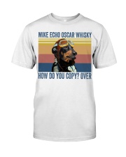 Dachshund Mike Echo Premium Fit Mens Tee thumbnail