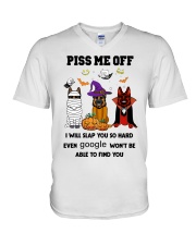 PISS ME OFF German Shepherd V-Neck T-Shirt thumbnail