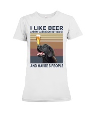 beer and Black Labrador Premium Fit Ladies Tee thumbnail