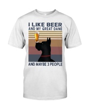 Beer and Great Dane Classic T-Shirt front