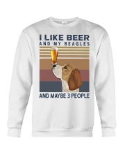 Beer and Beagles Crewneck Sweatshirt thumbnail