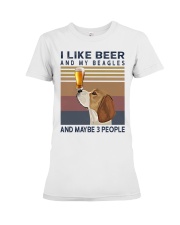 Beer and Beagles Premium Fit Ladies Tee thumbnail