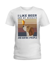 Beer and Beagles Ladies T-Shirt thumbnail