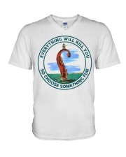 FISHING - CHOOSE SOMETHING FUN V-Neck T-Shirt thumbnail