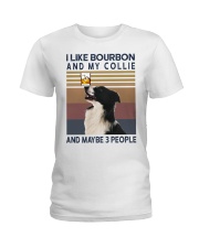 Bourbon and Collie Ladies T-Shirt thumbnail