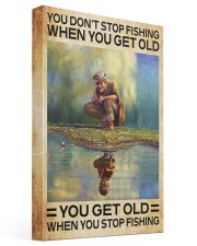 FISHING - DON'T GET OLD 16x24 Gallery Wrapped Canvas Prints front
